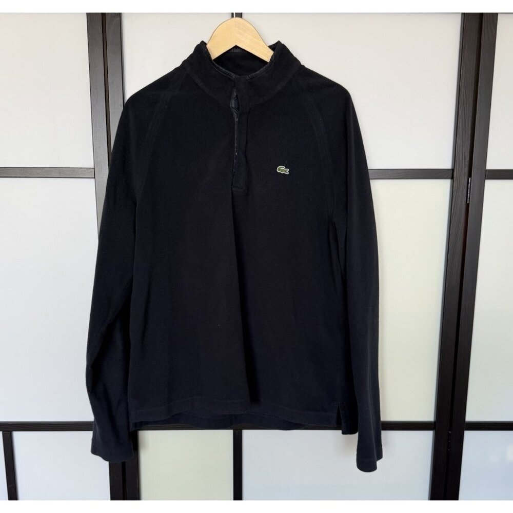 Lacoste Fleece Pullover Sweater Mens Size 6(FITS LIKE LARGE) Preppy‎ Athleisure